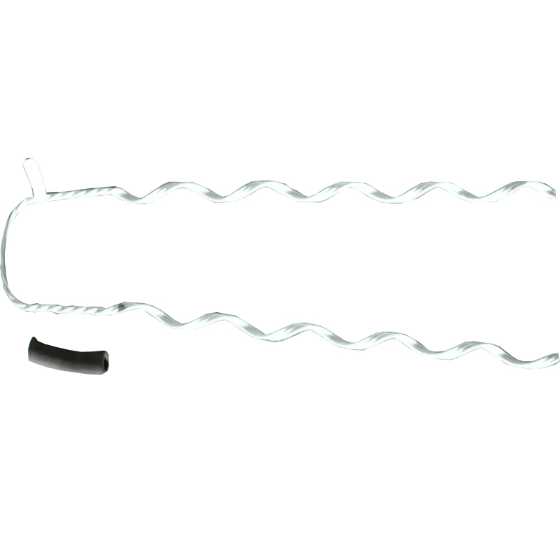 High quality metal single top tie for insulator/ preformed cable tie