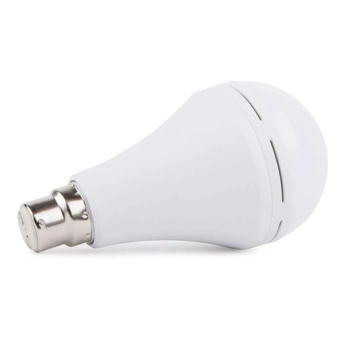 Led Emergency Bulb - Plastic, Standard Size, Cool White, 9W, 6500K | Easy to Install, Energy Efficient, Shock and Crack Resistant, Rechargeable