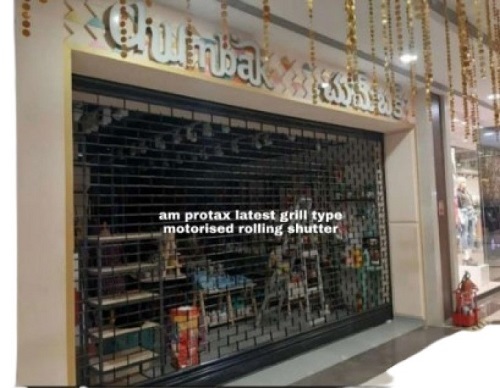 Motorized Rolling Shutter - Vertical Opening Easy to Clean with Smooth Functioning | Low Maintenance Available in Various Colors