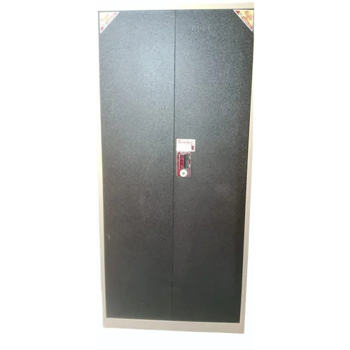Office Almirah - 4 Shelves, 2 Doors | Sturdy Mild Steel, Secure Locking System, Sleek Black Design for Organized Storage
