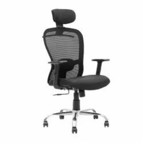 Office Chair - Premium Mesh with Optimum Quality Black Color 16" to 24" Seating Height 5-Wheel Design Arm Included