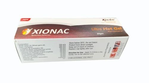 Pain Relief Xionac Ultra Hot Gel