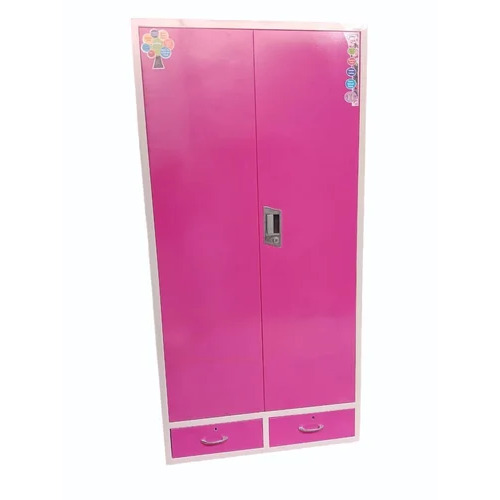 Pink Double Door D2 Iron Almirah