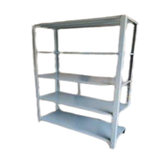 Premium Mild Steel Slotted Angle Racks - Customized Size, Grey Paint Coated Finish | Durable, Eco-friendly Office Storage Solution
