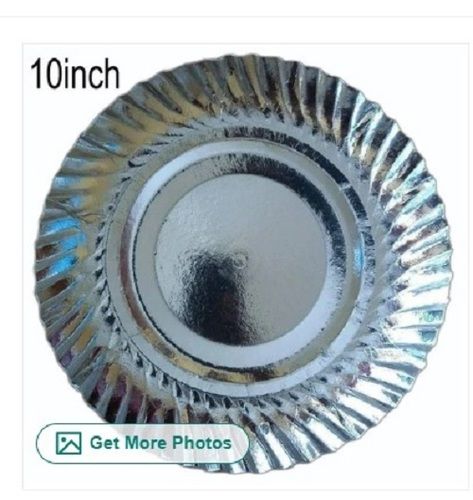 10 inch Silver Foil Paper Plates