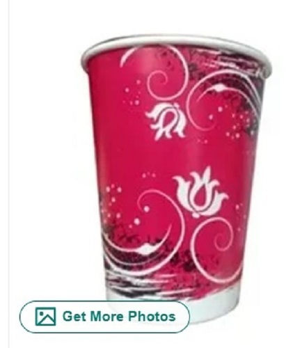 Printed Paper Cup - Glossy Finish, Good Gripping, Lightweight Disposable Design, Available in Various Sizes