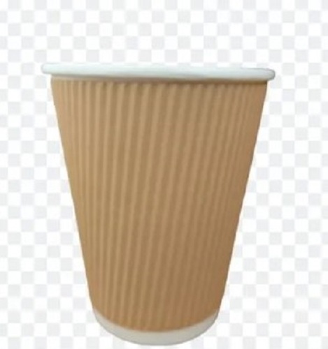 400ml Ripple Cup - Paper, Various Sizes, Brown | Attractive Design, Lightweight, Leak-Resistant, Disposable, Quality Tested