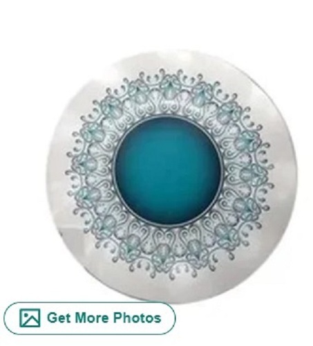 9 Inch Round Printed Paper Plate - Paper, Various Sizes, White | Light Weight, Fancy Appearance, Printed Design, Quality Tested