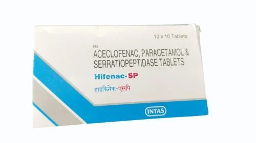 Aceclofenac Paracetamol Serratiopeptidase Tablets