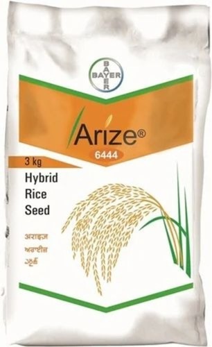 Arize 6444 Rice Seeds - Hybrid Powder 100g Organic Cultivation 100% Purity Brown Color 8% Moisture PP Bag Packaging