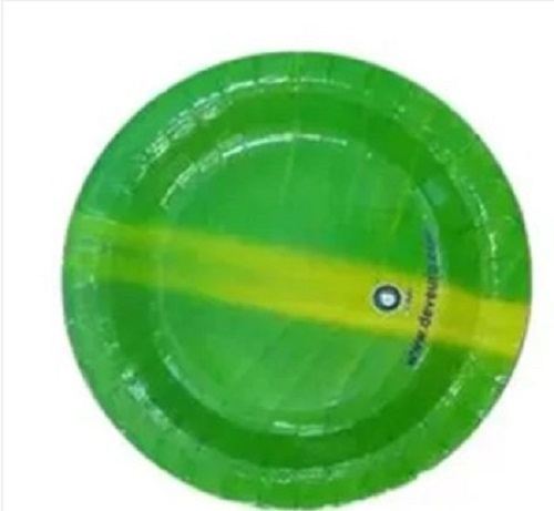 Banana Leaf Round Paper Plate - Material: Banana Leaf, Size: Various Sizes, Color: Green | Ideal for Events and Party Supplies, Single Use