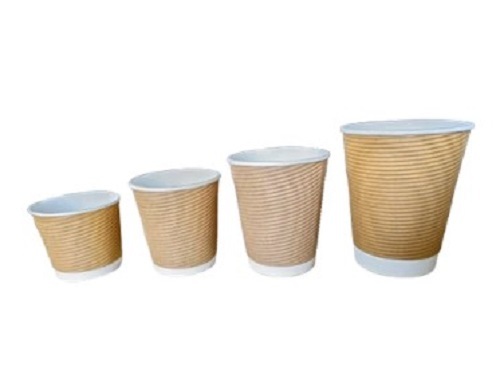 Disposable Coffee Cup 150ml - Leak-Resistant, Brown Color , Lightweight Design for Events and Parties, Available in Various Sizes