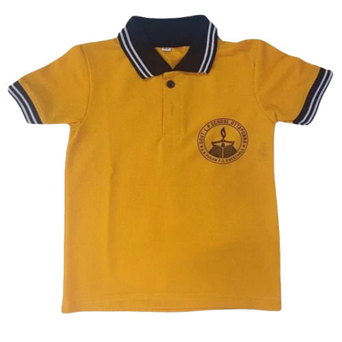 Kids Yellow School Uniform T Shirt