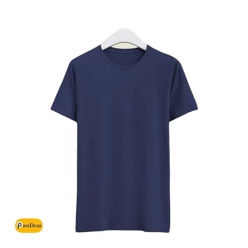 Men Regular Fit T-Shirt - Polyester Fabric, Attractive Pattern , O-Neck Style, Short Sleeves, Available in White, Sizes S, M, L, XL
