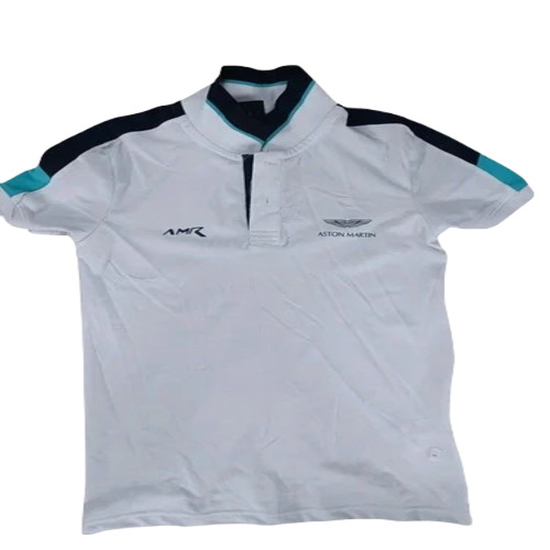 Men's Cotton Polo T-Shirt - Regular Fit, Plain White Color | Short Sleeves, Available in S, M, L, XL Sizes