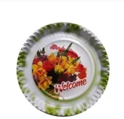 Paper Plate - Lightweight Paper, Various Sizes Available | Printed White Design, Quality Tested For Durability