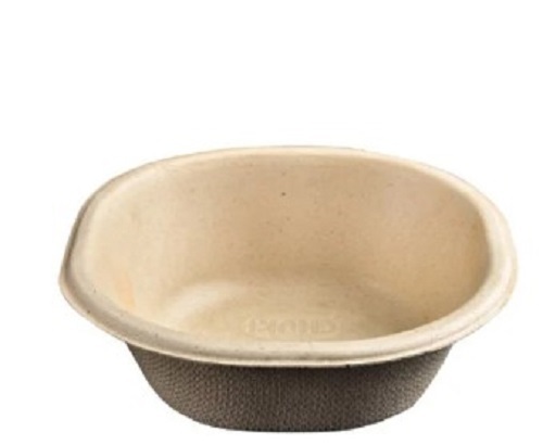 Plain Sugarcane Bagasse Disposable Bowl