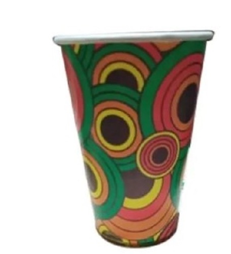 Printed 300 ml Paper Cup - Lightweight Paper Material, Various Sizes Available, Multi-Color Design, Glossy Finish, Good Gripping Quality | Disposable, Printed Pattern
