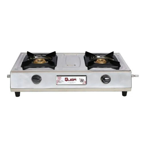 Stainless Steel Body 2 Burners Gas Stove