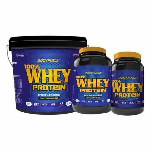 Whey Protein Isolate - Chocolate Flavor, Powder Form in Plastic Container | Enhanced Muscle Building & Body Support