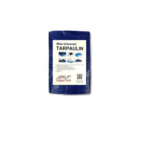 180 GSM HDPE Tarpaulins - Woven HDPE Material, Customized Size, Navy Blue Color | Waterproof, Plain Design for Agriculture Use
