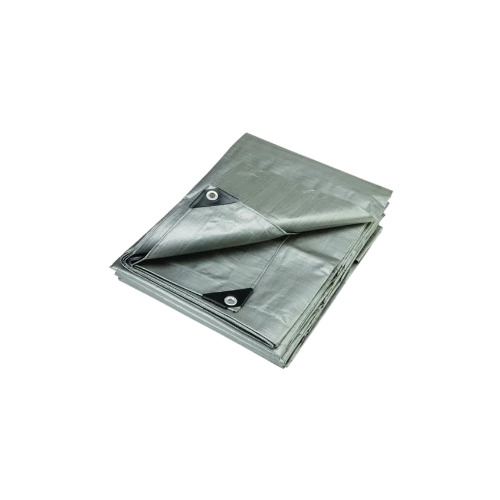 HDPE Tarpaulin - 30x18 Square Feet, Grey Color, 95 GSM Waterproof PE Laminated Design