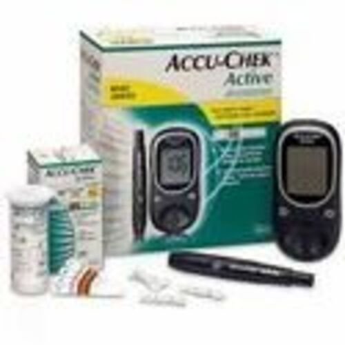 Accu-Chek Active Glucometer - Plastic, 60g | New Condition, Clear Display, Easy Handling, High Battery Life