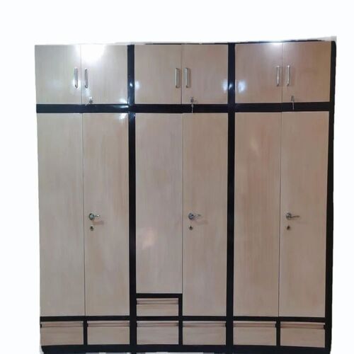 Beige Mango Wood Wardrobe - Application: Home