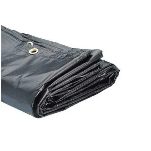 Pvc Coated Tarpaulin - Gsm 150, Black Color, Waterproof Monsoon Shed For Agricultural Use
