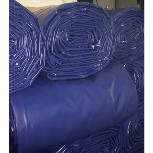 Blue Hdpe Tarpaulin - 8 Meter Length, Woven Material, Navy Blue Color, Waterproof Design