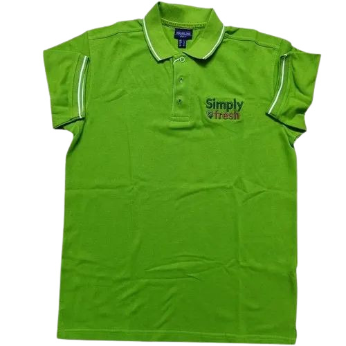 Corporate Lacoste T Shirt - Cotton, Size L/M/S/XL, Green | Light Weight, Breathable, Short Sleeves, Polo Collar, Plain Pattern for Men