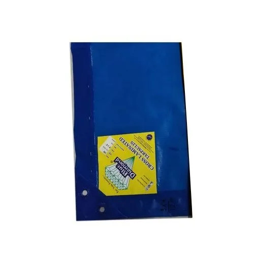 Cross Laminated Tarpaulin - 90 GSM, 30x18 Square Feet, Blue Color | Waterproof, Anti-Dust, UV Resistant, PE Laminated