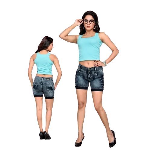 Dark Blue Women Shorts - Gender: Female