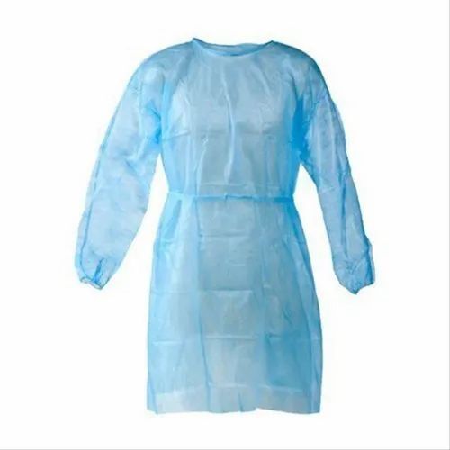 Maternity Apron - Pe Material, Medium Size, Blue Color | Disposable, New Quality