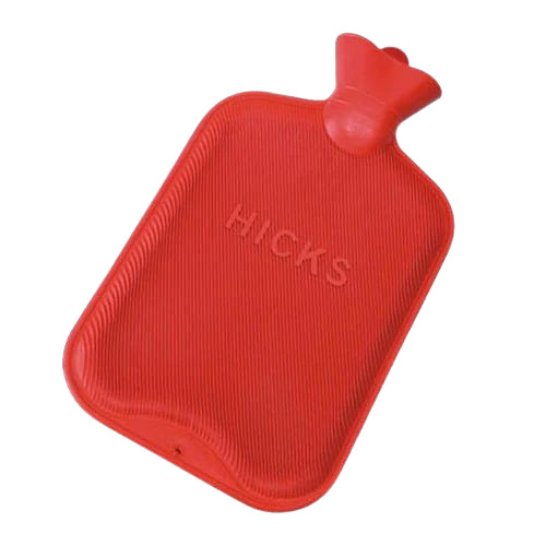 Hicks Hot Water Bottles - Rubber, Large Size, Red | 2.5 Litre Capacity, Stay Hot for Long Time, Ideal for Heating Purpose