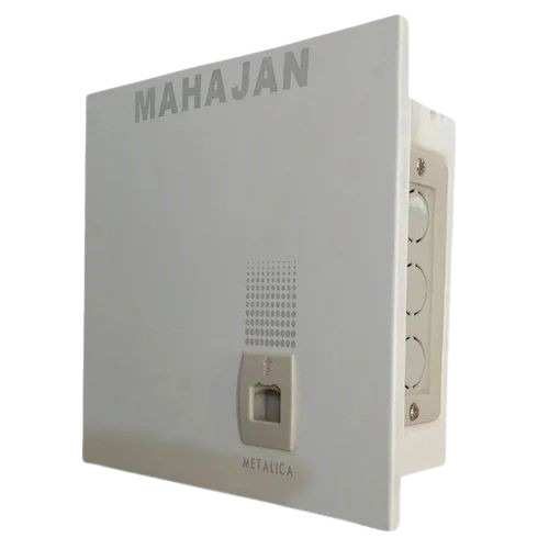 Mcb Distribution Board - 8 Way TPN 8x8 Inch White Mild Steel with Powder Coated Finish