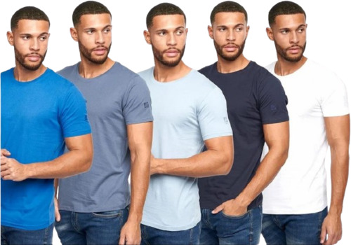 Men Round Neck T Shirts - Light Weight Cotton, Short Sleeve, Washable, Breathable Fabric | Available In All Colors, Size S-xl, 100% Purity, Plain Pattern