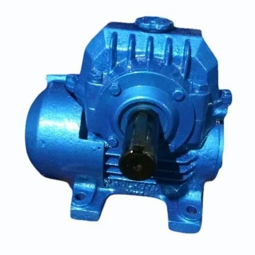 Mild Steel Worm Gearbox - Color: Blue