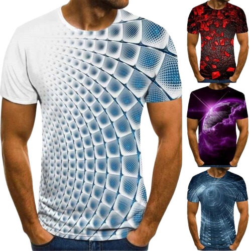 Printed T Shirts - 100% Cotton, Available in Sizes L, M, S, XL , Multicolor O-Neck Short Sleeve Design for Men, Lightweight & Breathable