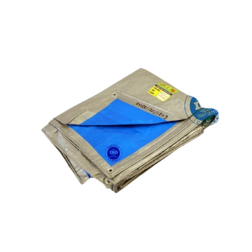 Silver HDPE Tarpaulin - HDPE, Standard Size, Silver Color | PE Laminated, Waterproof, Woven Technique, Plain Design