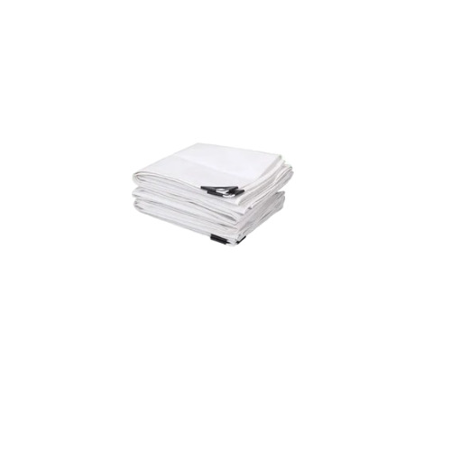 White PE Laminated Tarpaulin Sheet - 4 Meter Size