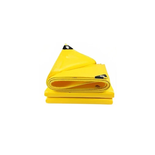 120 GSM Yellow Plastic Tarpaulins - Polypropylene Lightweight and Durable UV Resistant Tear and Puncture Proof PE Laminated