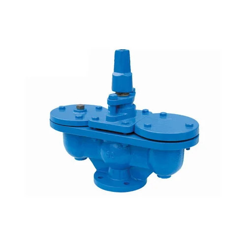 Cast Iron Air Valve - Durable Cast Iron, Blue Color, High Pressure and Temperature Tolerance, Leak-proof Sealing Mechanism, Easy Installation and Maintenance