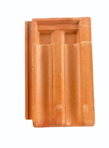 Clay Roof Tile - Brown, 6x9 Inch Color Coated with Acid-Resistant Interlocking Surface Treatment, Full Body Glass Finish, Accent Tile