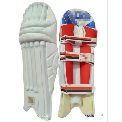 Cricket Batting Pads - Polyurethane Material, Youth to Adult Sizes, White Color - Lightweight Design, Complete Protection with Strap Closure