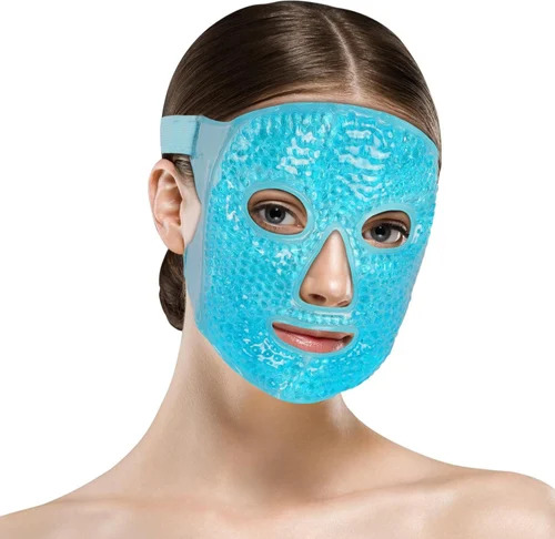 Facial Mask - 100% Pure, Sky Blue, Quick Absorbing & Gentle for All Skin Types | Free from Harmful Chemicals, Glitter Effect, Skin Brightening