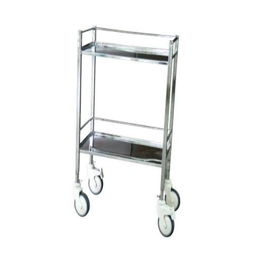 Instrument Trolley - Stainless Steel, Customized Size | Attractive Design, Optimum Functionality, Good Condition