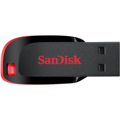 SanDisk Pen Drive - Superior Quality, Shock & Heat Resistance | Black & Red Color, Easy to Operate, 5-Year Warranty