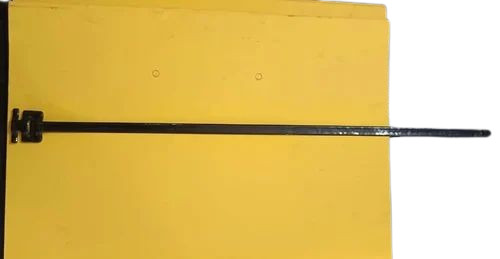 Stainless Steel Cable Tie - 200 mm Length, Polished SS 304, Black T Shape | Durable and Reliable Fastening Solution