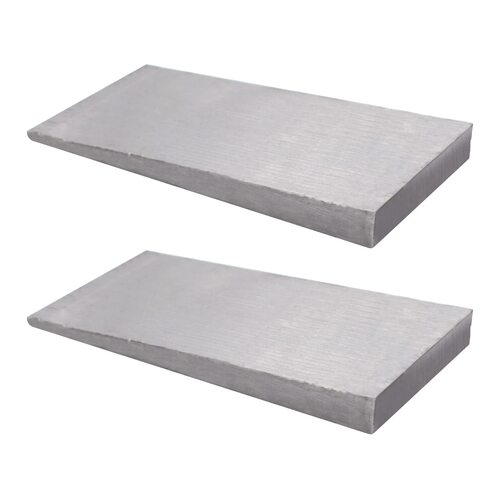 Steel Wedges - Steel, Standard Size, Silver Color | Rectangular Shape, Corrosion & Rust Resistance, High Strength Design